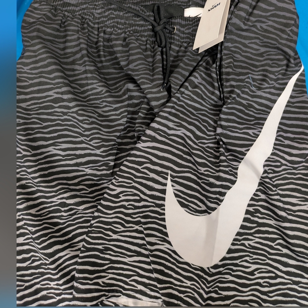 Nike Black and White Patterned Shorts